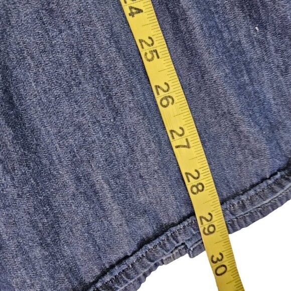 Adam Levine Men’s Blue Denim Button Up Long Sleeve Shirt - Size Large - Picture 9 of 13